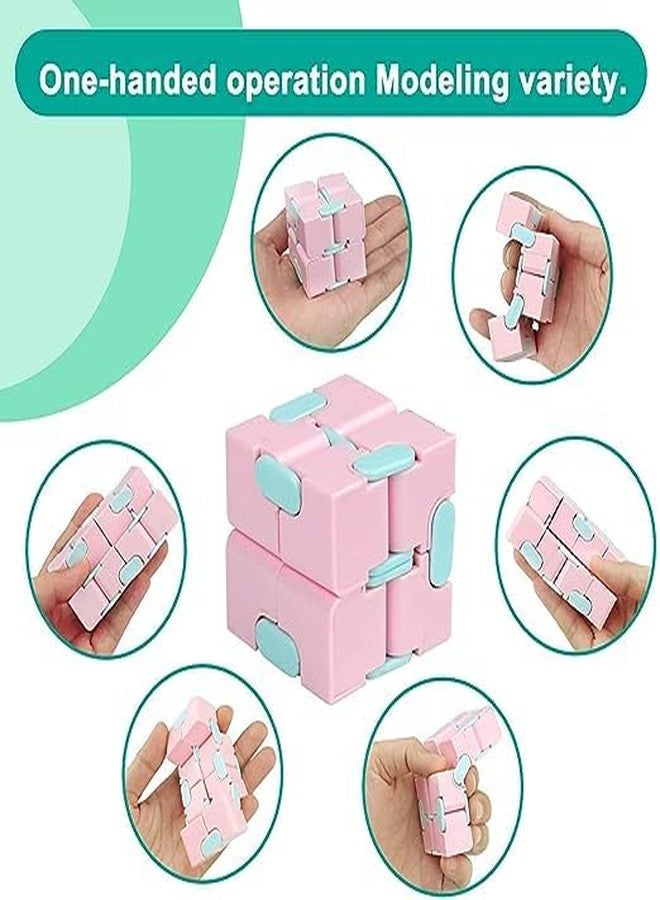 LISHER Buddy Infinity Cube Fidget Toy Stress Relieving Fidgeting Game for Kids and Adults,Cute Mini Unique Gadget for Anxiety Relief and Kill Time (Multicolor) - Image 2